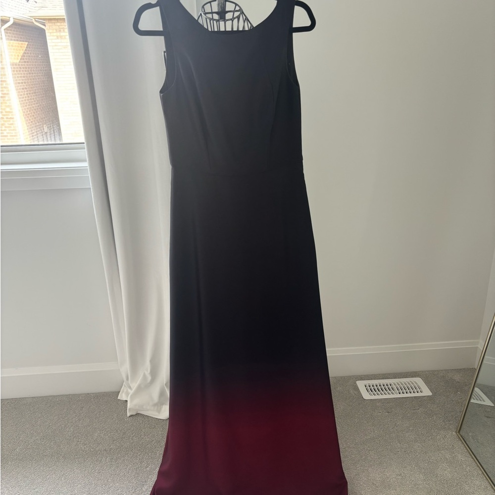 Ted Baker Black and Red Sheath Maxi Dress